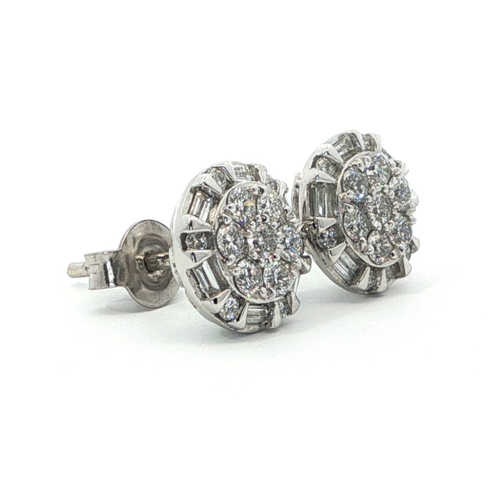 Fehérarany Gyémánt Fülbevaló