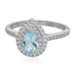 Whitegold Aquamarine Ring