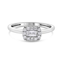 Fehérarany Gyémánt Eljegyzési Gyűrű