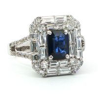 Fehérarany Zafír Gyűrű