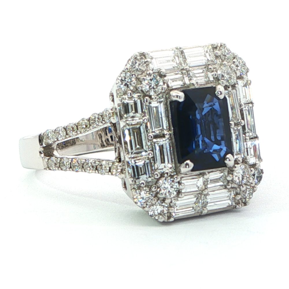 Fehérarany Zafír Gyűrű