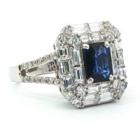 Fehérarany Zafír Gyűrű