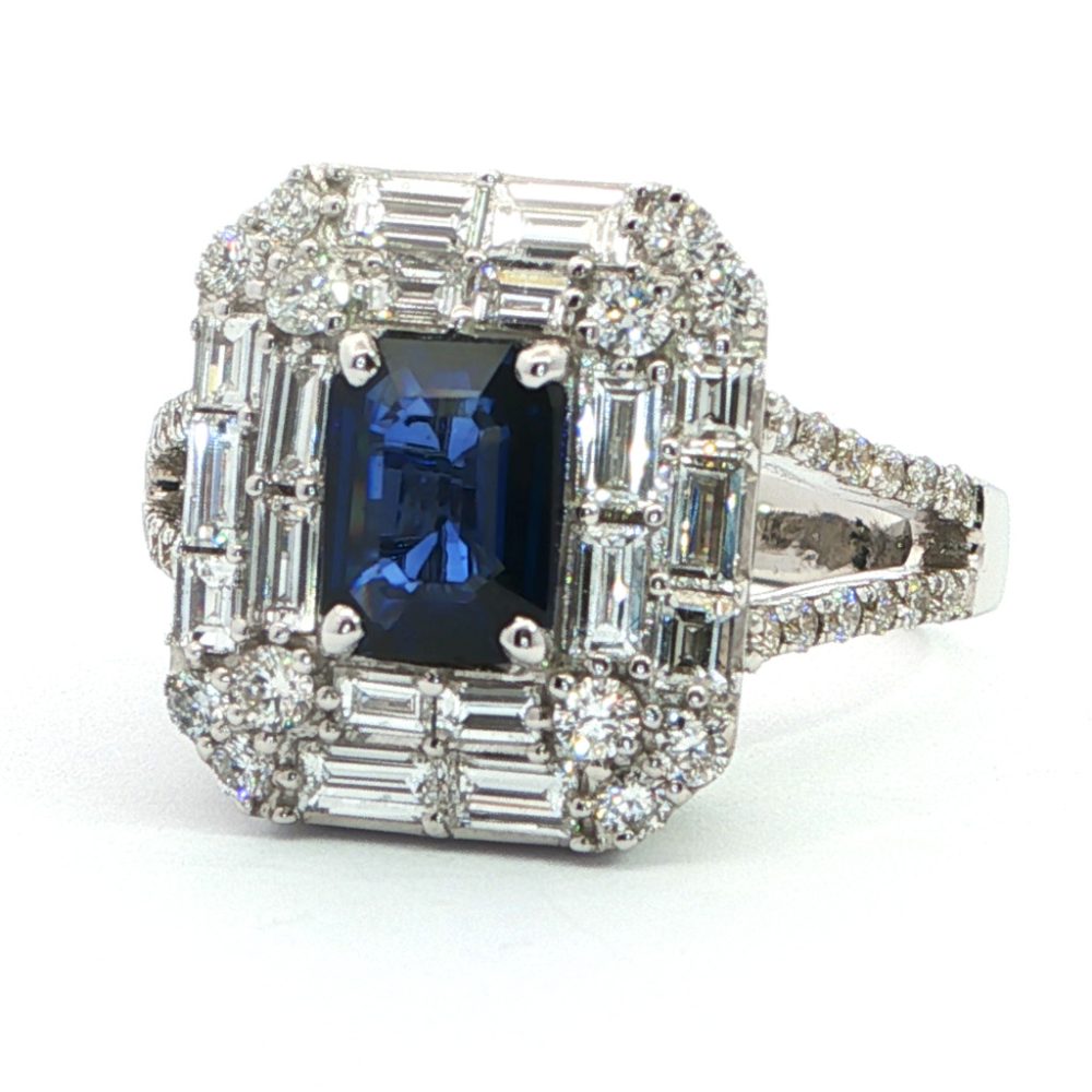 Fehérarany Zafír Gyűrű