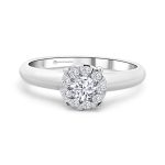 Fehérarany Gyémánt Eljegyzési Gyűrű