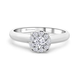 Fehérarany Gyémánt Eljegyzési Gyűrű