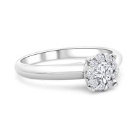 Fehérarany Gyémánt Eljegyzési Gyűrű
