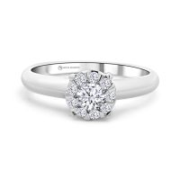 Fehérarany Gyémánt Eljegyzési Gyűrű