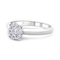 Fehérarany Gyémánt Eljegyzési Gyűrű