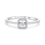 Fehérarany Gyémánt Eljegyzési Gyűrű