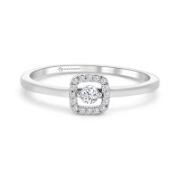 Fehérarany Gyémánt Eljegyzési Gyűrű