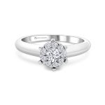 Fehérarany Gyémánt Eljegyzési Gyűrű