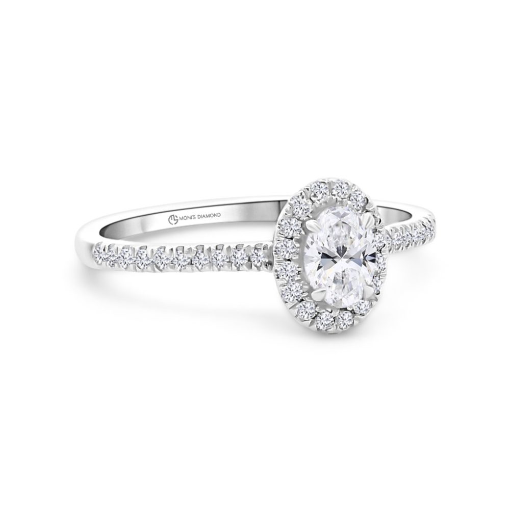 Fehérarany Gyémánt Eljegyzési Gyűrű