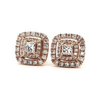 Rozéarany Gyémánt Fülbevaló