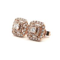 Rozéarany Gyémánt Fülbevaló