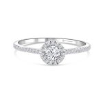 Fehérarany Gyémánt Eljegyzési Gyűrű