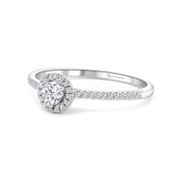 Fehérarany Gyémánt Eljegyzési Gyűrű