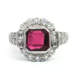 Platinum Ruby Ring