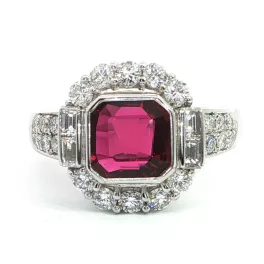 Platinum Ruby Ring