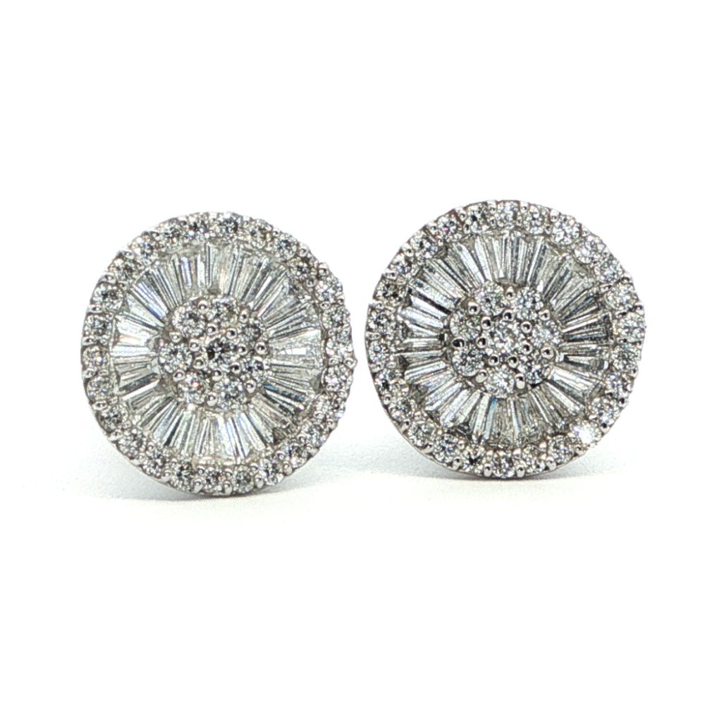 Fehérarany Gyémánt Fülbevaló