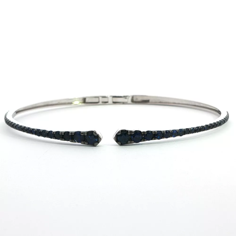 Fehérarany Zafír Karkötő