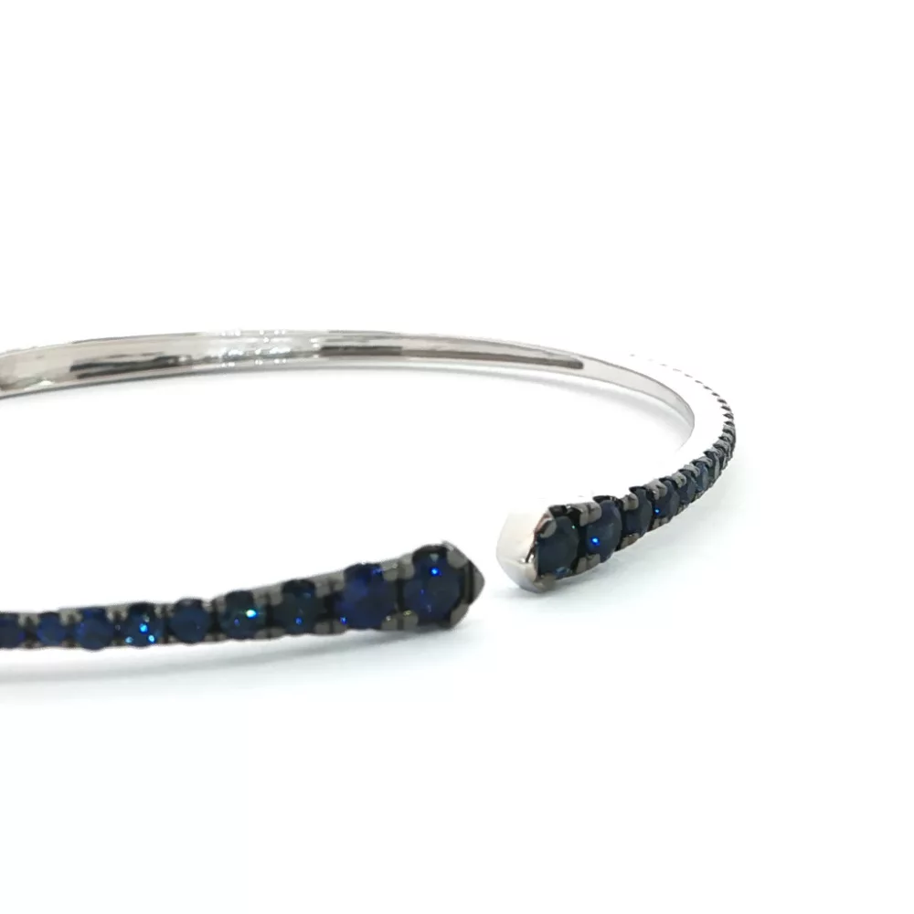 Fehérarany Zafír Karkötő