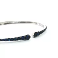 Fehérarany Zafír Karkötő