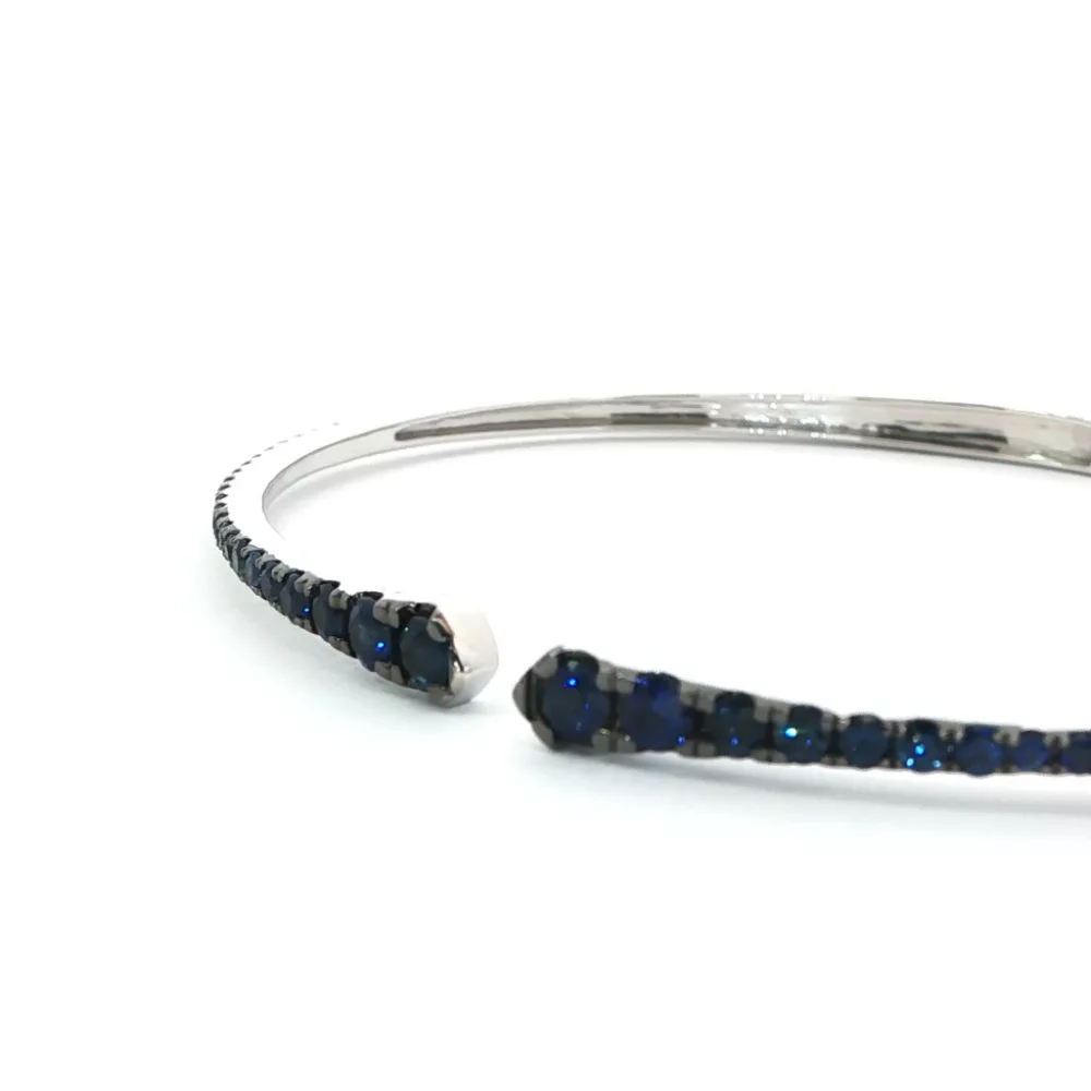 Fehérarany Zafír Karkötő