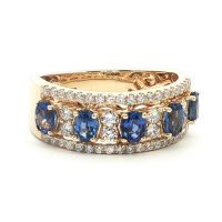 Sárga arany Zafír Gyűrű