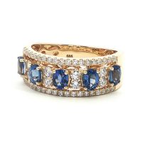 Sárga arany Zafír Gyűrű