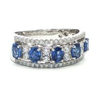 Fehérarany Zafír Gyűrű