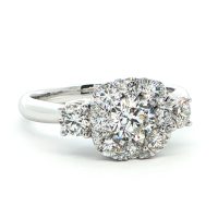 Fehérarany Gyémánt Eljegyzési Gyűrű