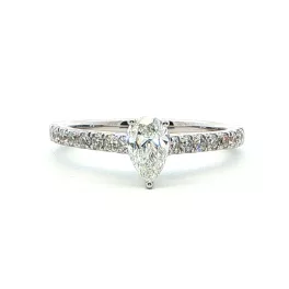 White Gold Diamond Engagement Ring