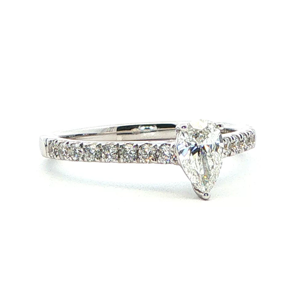 White Gold Diamond Engagement Ring
