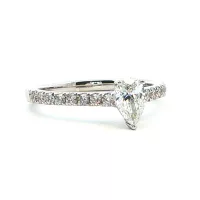 White Gold Diamond Engagement Ring