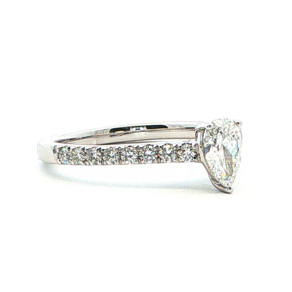White Gold Diamond Engagement Ring