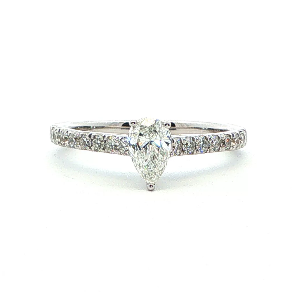 White Gold Diamond Engagement Ring