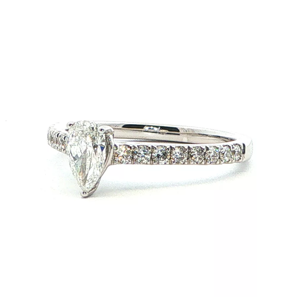 White Gold Diamond Engagement Ring