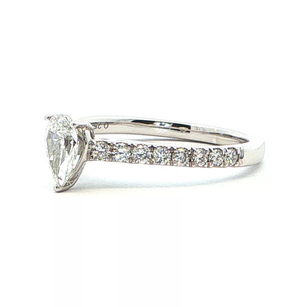 White Gold Diamond Engagement Ring
