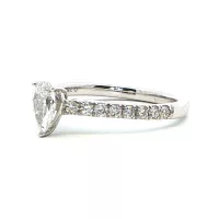 White Gold Diamond Engagement Ring