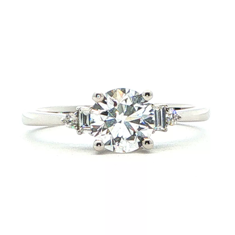 White Gold Diamond Engagement Ring