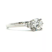 White Gold Diamond Engagement Ring