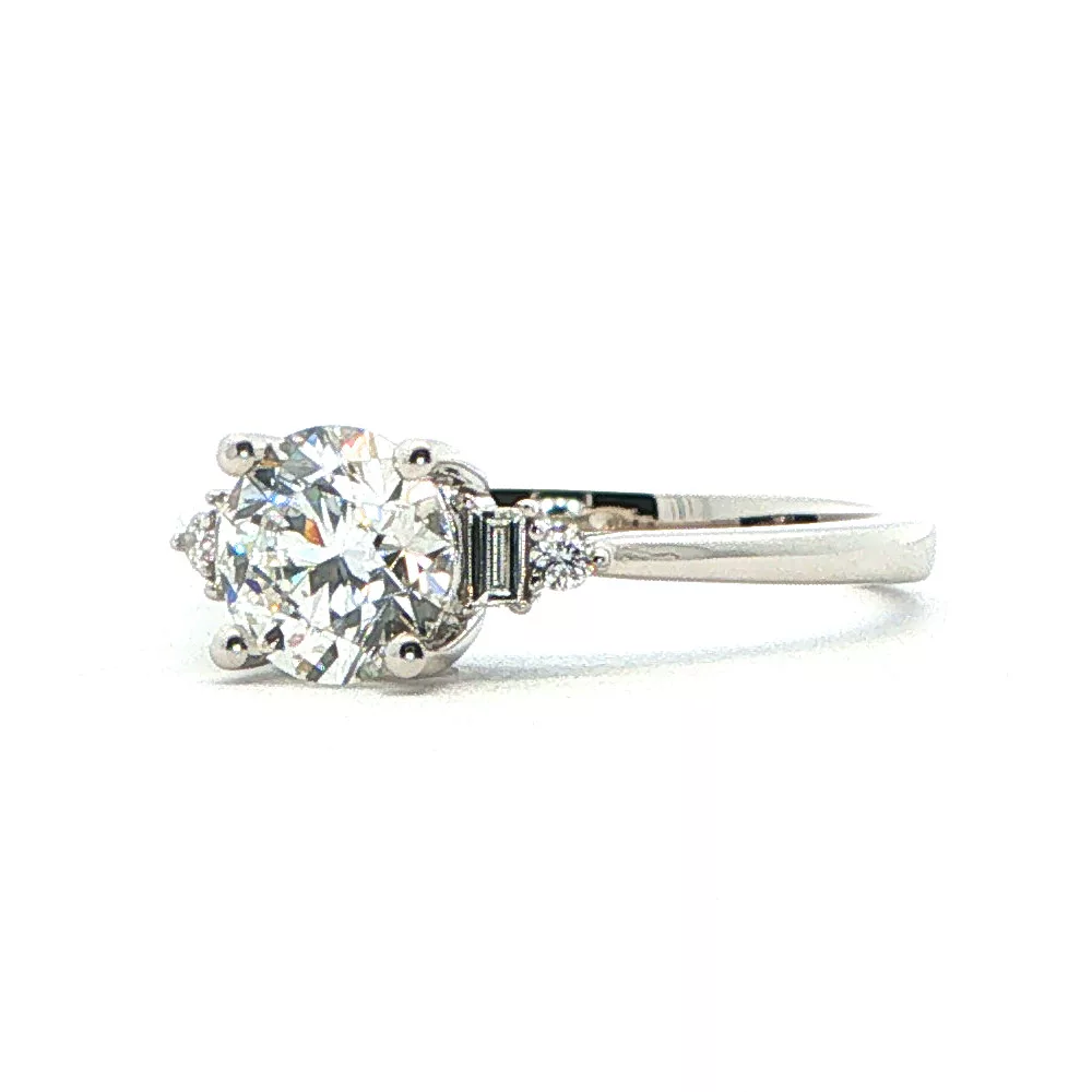 White Gold Diamond Engagement Ring