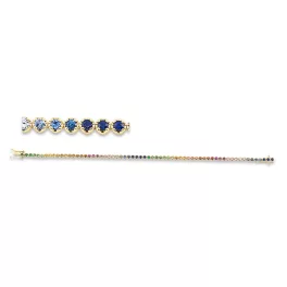 Yellowgold Sapphire Bracelets