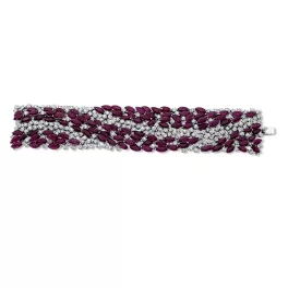 Whitegold Ruby Bracelets