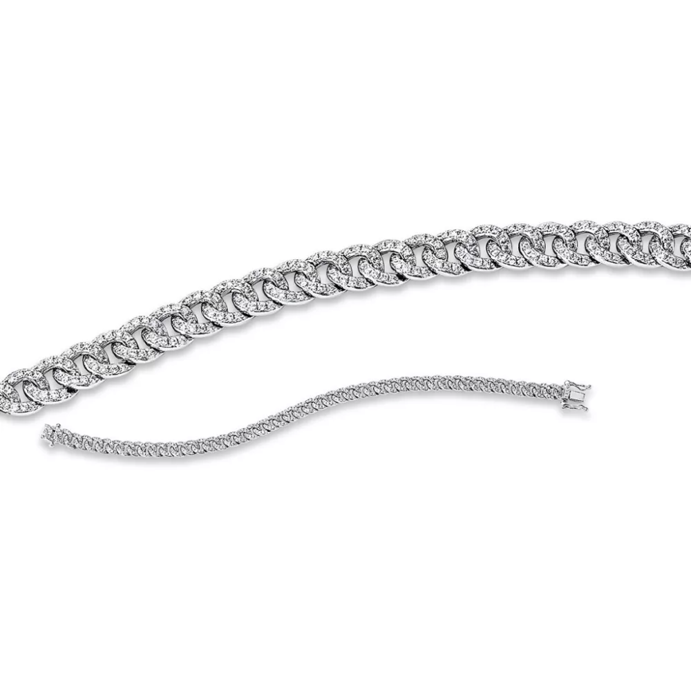 Fehérarany Gyémánt Karkötő