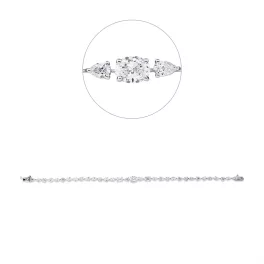 Fehérarany Gyémánt Karkötő