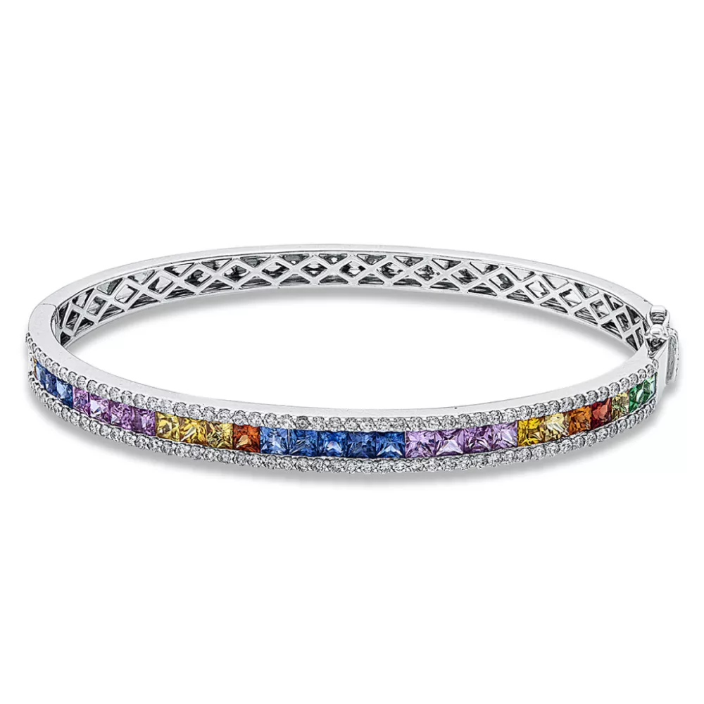 Whitegold Sapphire Bracelets