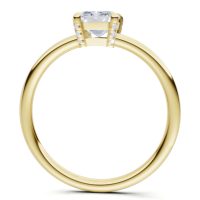 Sárga arany Gyémánt Eljegyzési Gyűrű