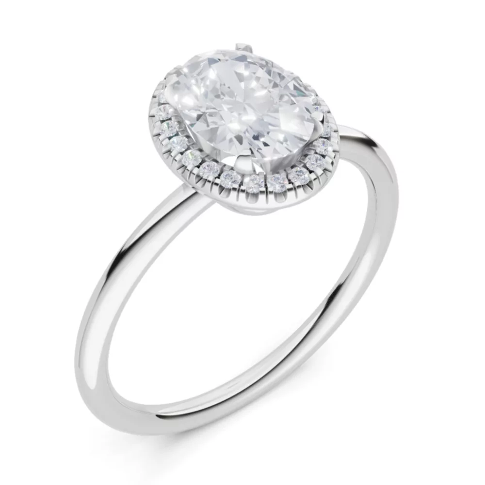 White Gold Diamond Engagement Ring