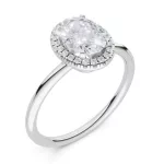 White Gold Diamond Engagement Ring